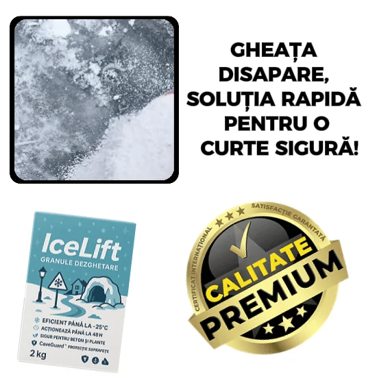 Granule Pentru Topirea Gheții și Zăpezii – IceLift™