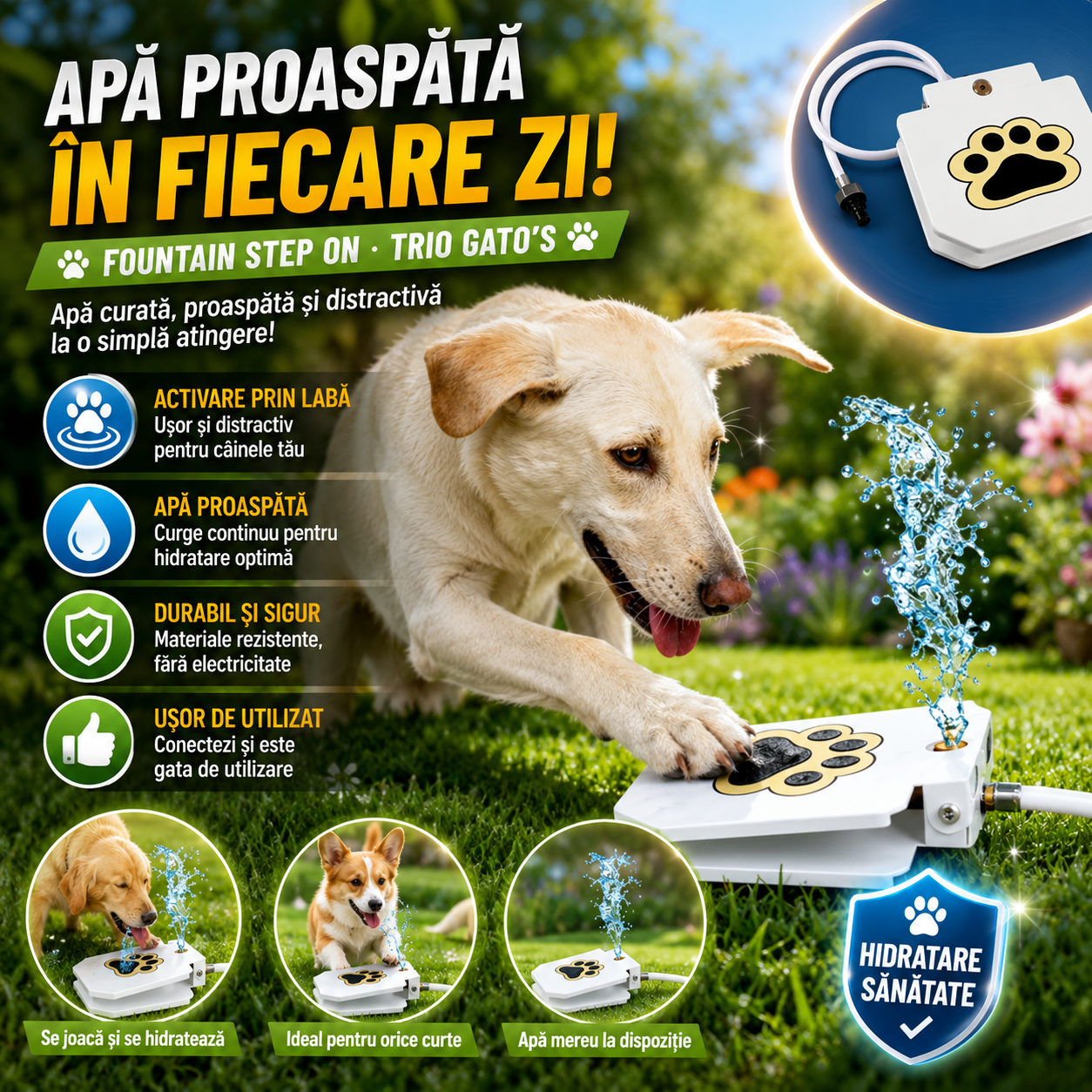 Fântână cu Pedală AquaLăbuță™
