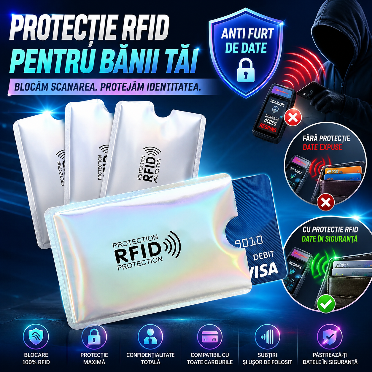 Protecție Card RFID SafeCard™