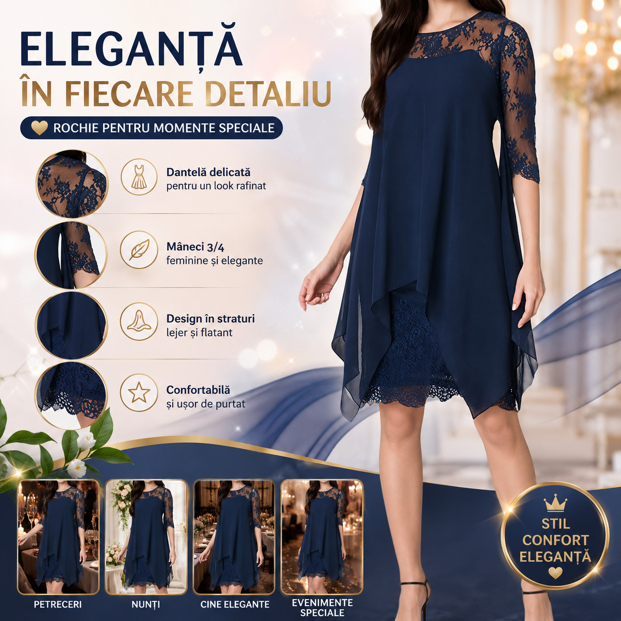 Rochie Elegantă BellaLace™