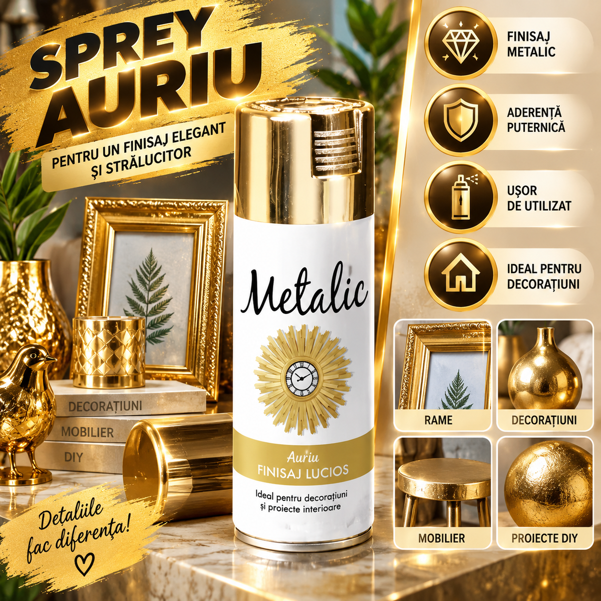 Spray Auriu Metalic  GoldDecor™