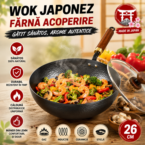 Tigaie Wok Japoneză KuroWok™