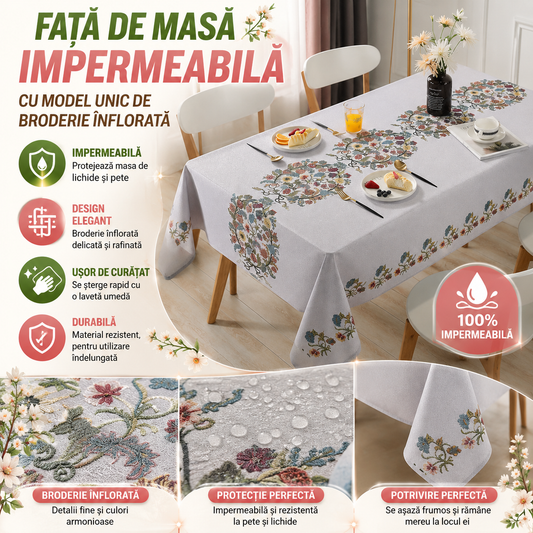 Față De Masă Impermeabilă FloareElegance™
