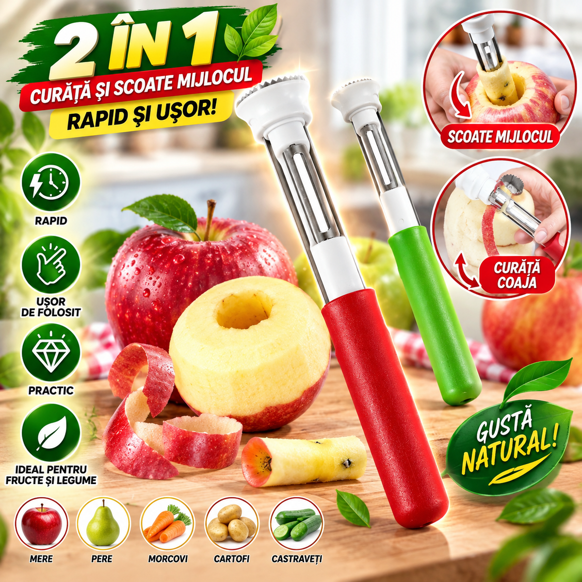 Curățător 2-în-1 FructeFresh™